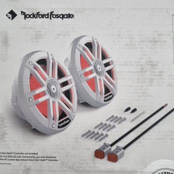 Preview: Rockford Fosgate M1-65 16,5cm Decken-Lautsprecher Marine Boxen Boot Bad M165  weiß 300 Watt